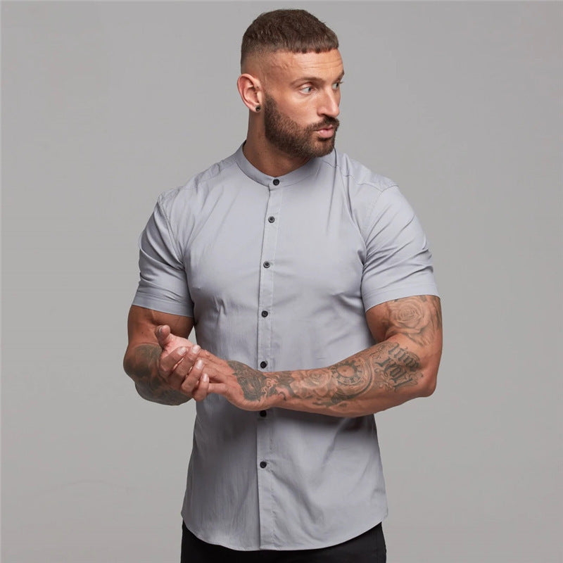 Cotton  Short Sleeve Sports Shirts - Fastbizstore