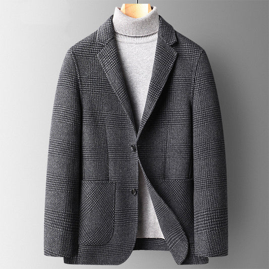 Hand-stitched Double-sided Woolen Blazer - Fastbizstore