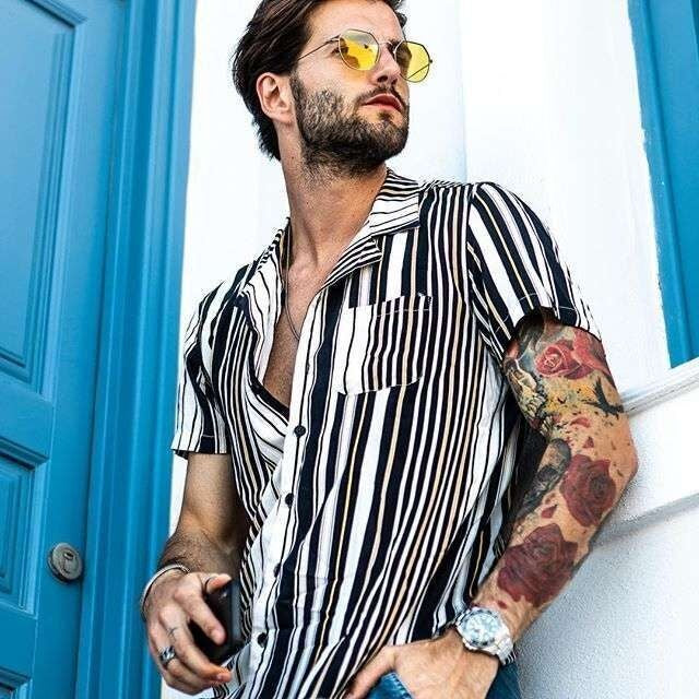 Men Summer Holiday Hawaiian Shirts - Fastbizstore