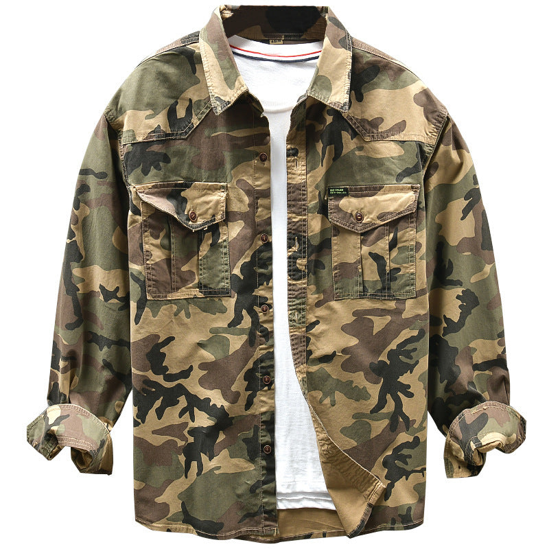 American Cotton Camouflage Shirt - Fastbizstore