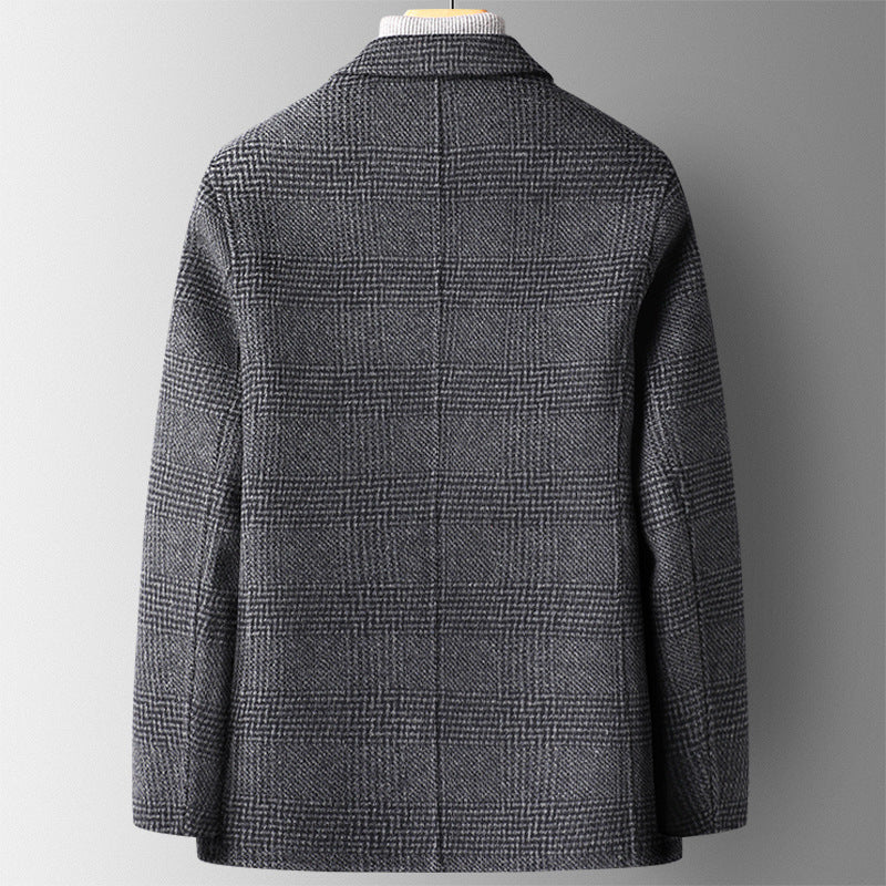 Hand-stitched Double-sided Woolen Blazer - Fastbizstore